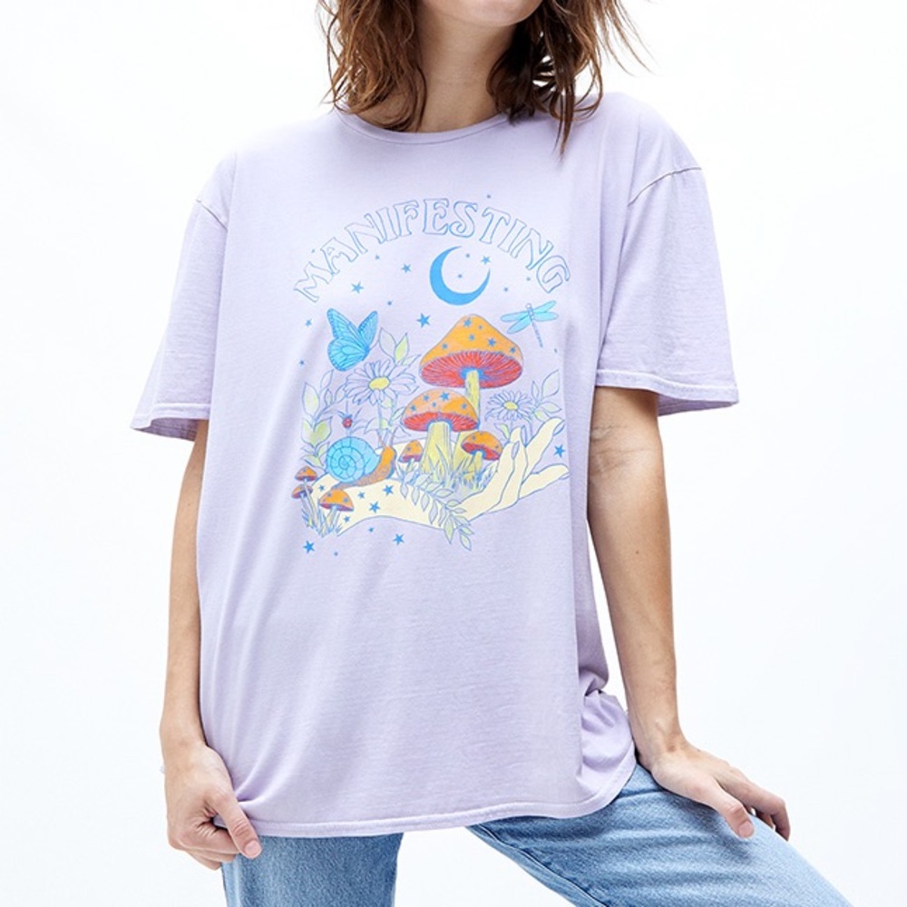 Pacsun PS/LA Oversized “Manifesting” Graphic Tee